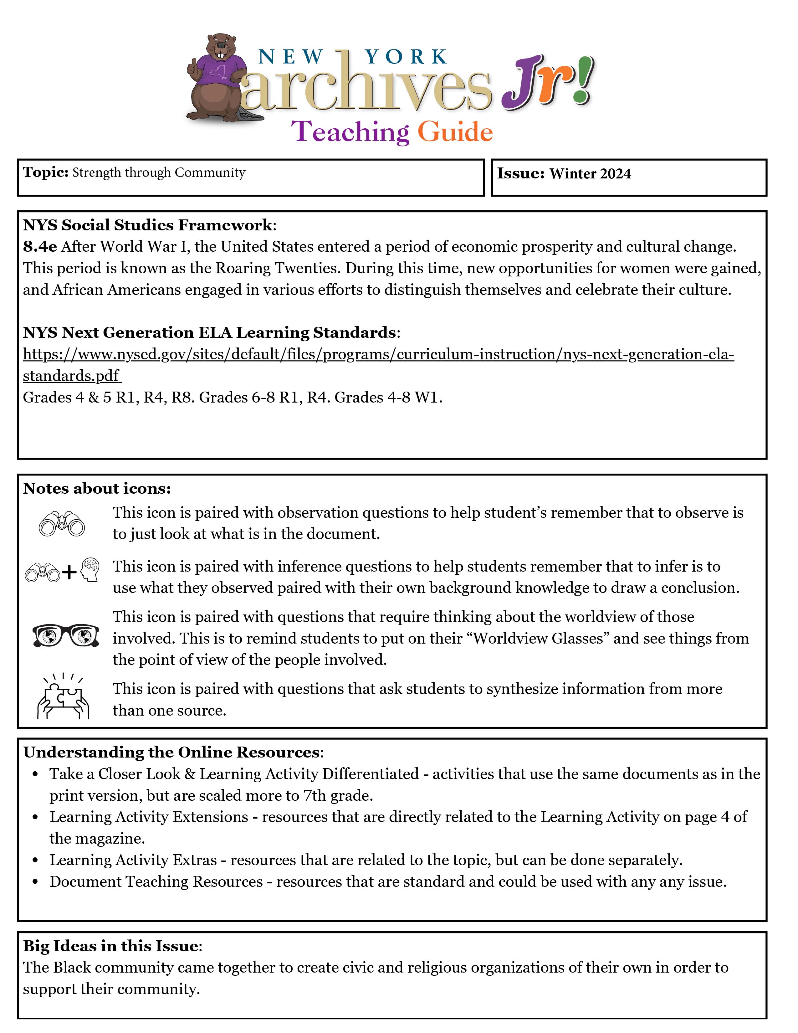 Teaching Guide Teaching Guide
