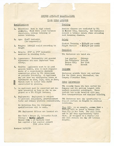 Airline Hostess Qualifications