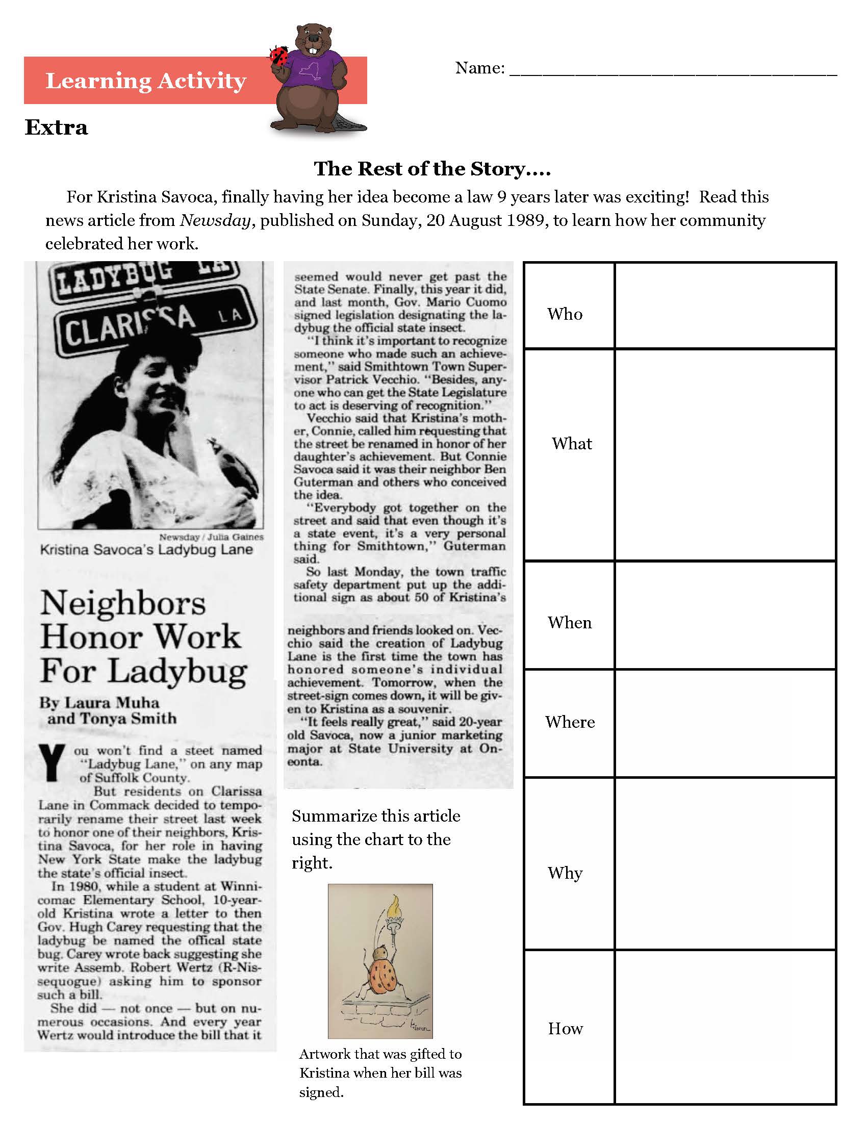Rest of the Ladybug Story