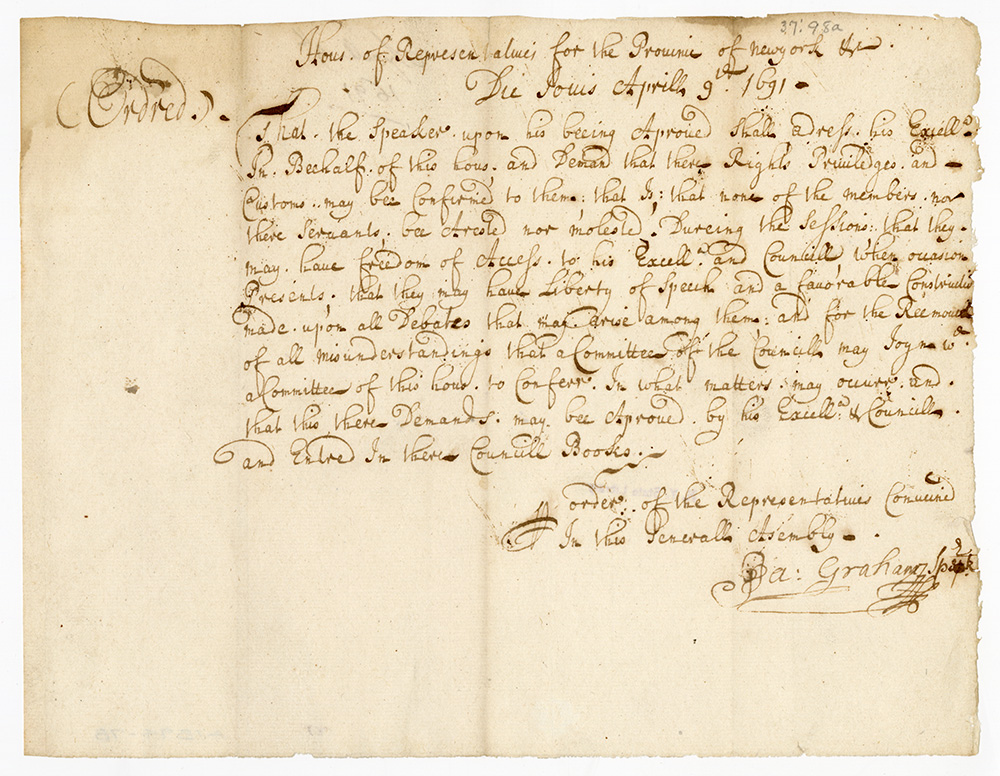 Order Regarding House of Representatives