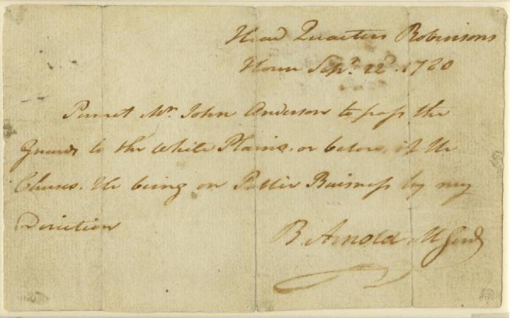 Pass for John Andre