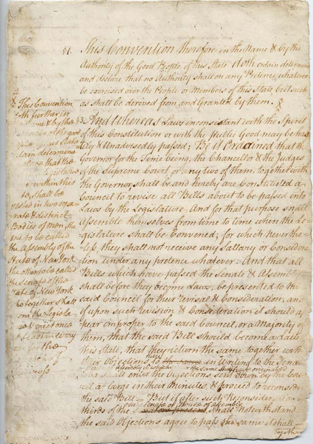 New York State First Constitution