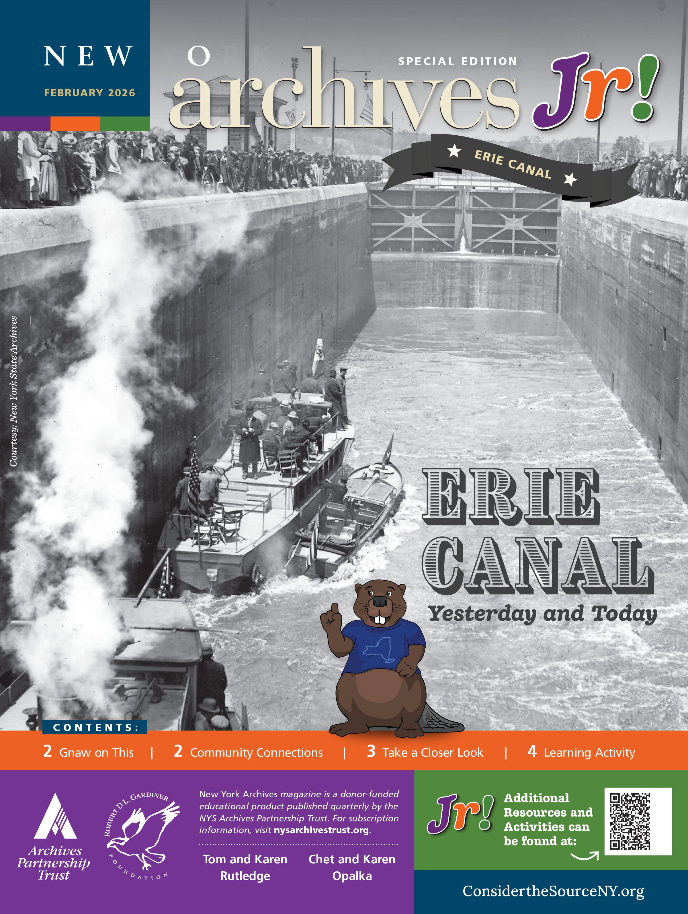 New York Archives Junior Special Edition Erie Canal Yesterday and Today