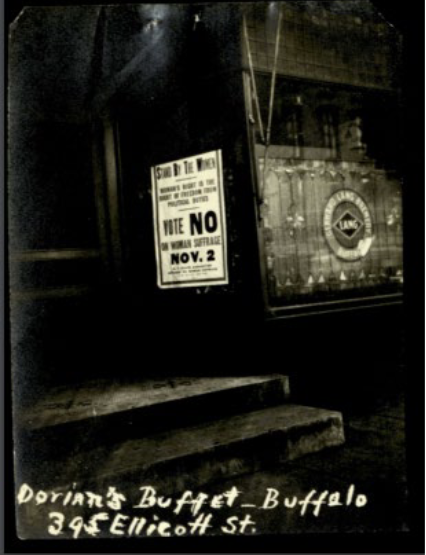 Photograph to Vote No to Woman's Suffrage, Movement, November 2, Buffalo, NY