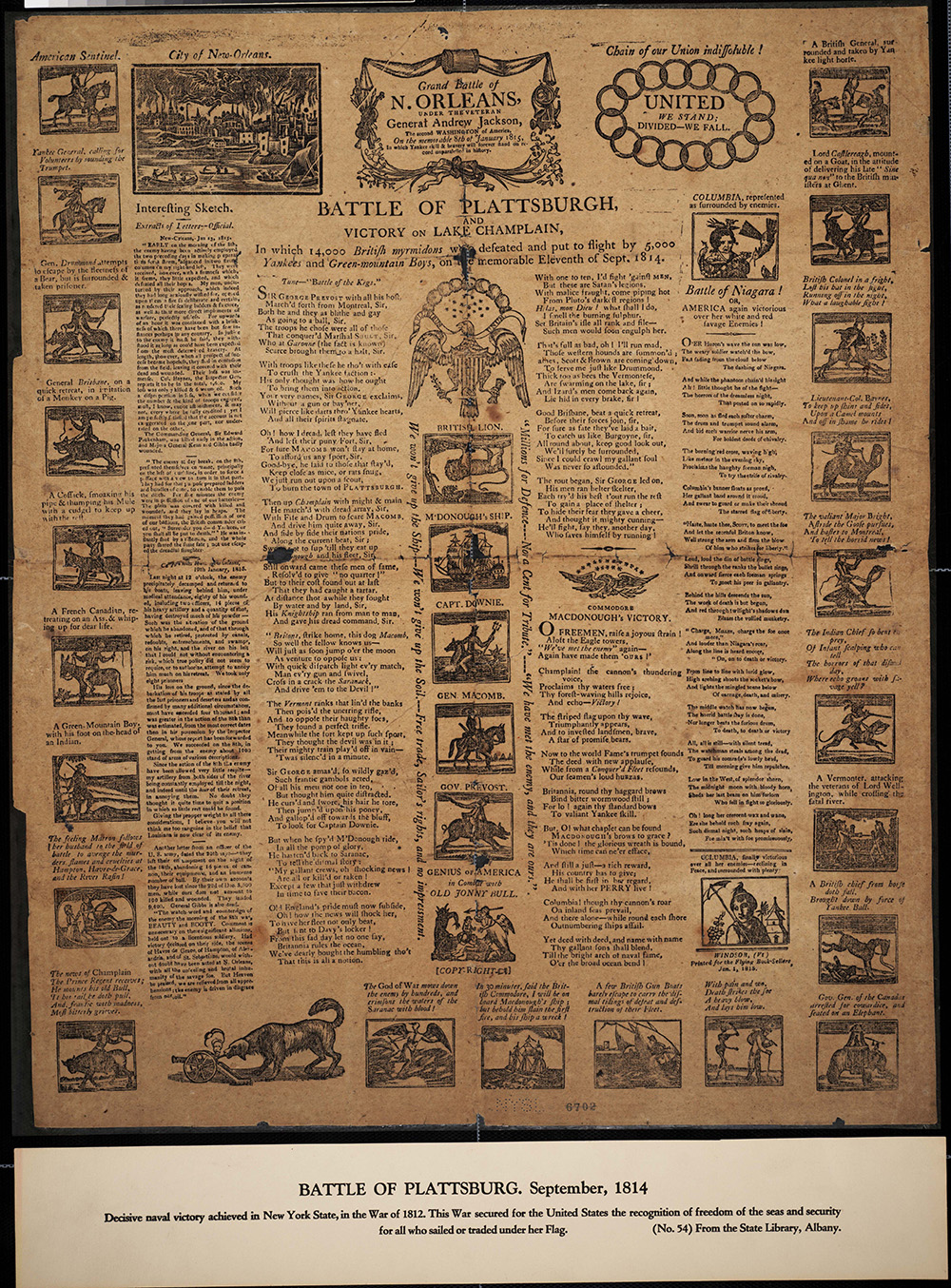 Battle of Plattsburgh Broadside