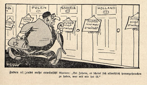 Evian Conference Political Cartoon