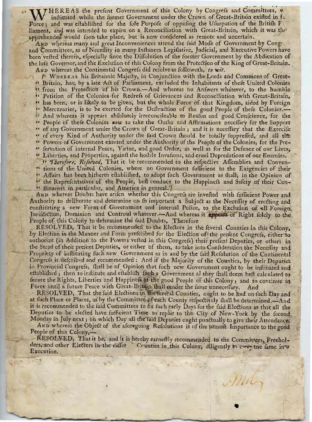 First Constitution of New York