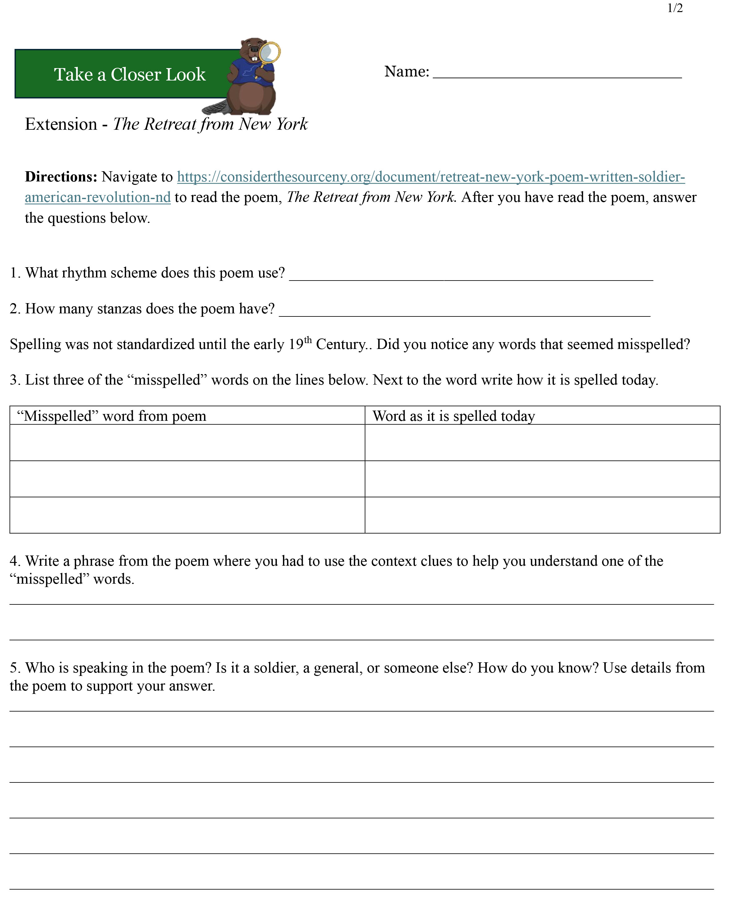 Take a Closer Look Teacher Edition