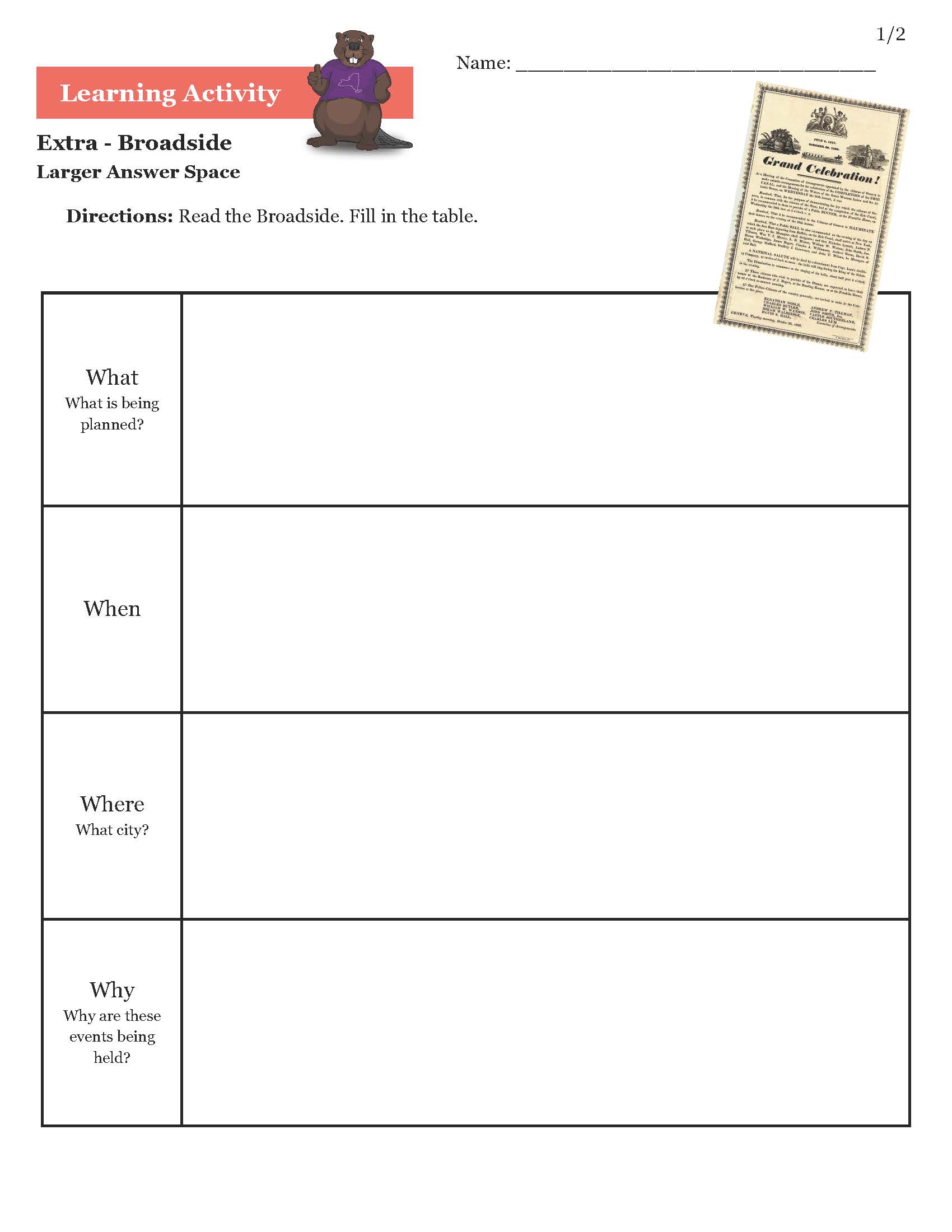 Extra Answer Sheets