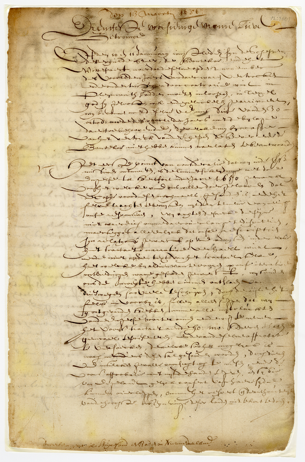Jewish Immigration to New Netherland Approved
