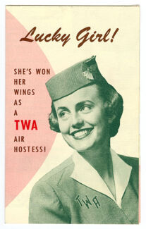 Flyer used to recruit airline hostesses