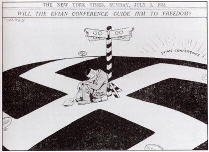 Evian Conference Political Cartoon
